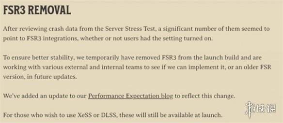 《夜莺传说》移除FSR 3支持:因在测试中引发大量崩溃