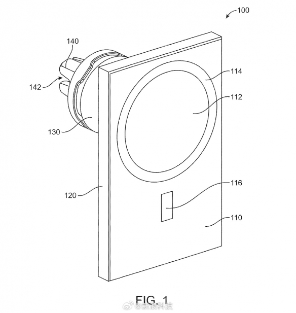 苹果新专利探索iPhone车用无线充电MagSafe支架！-绿好游