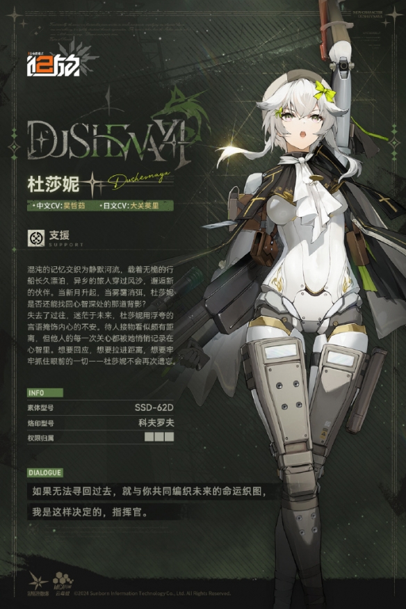 少女前线2追放杜莎妮角色图鉴-绿好游