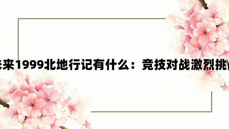 重返未来1999北地行记有什么：竞技对战激烈挑战不断