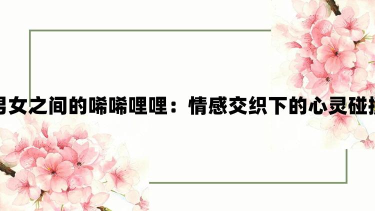 男女之间的唏唏哩哩：情感交织下的心灵碰撞